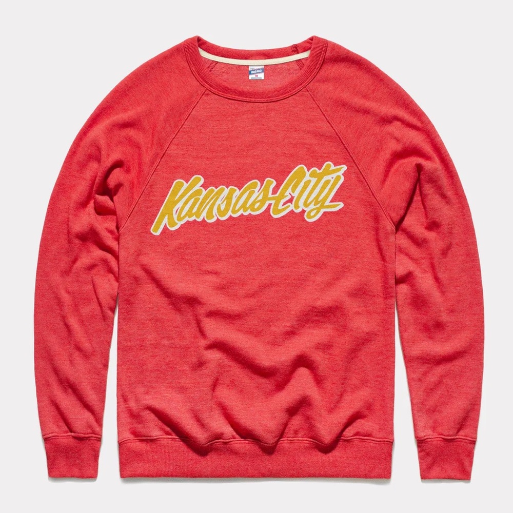Charlie Hustle Kansas City Script Crewneck Sweatshirt Medium